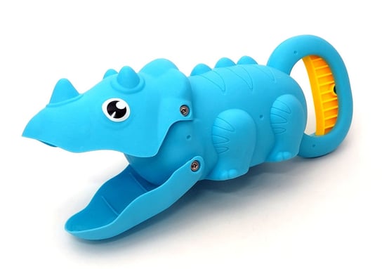 Zabawkowy chwytak w kształcie dinozaura. Niebieski ZDTRADING