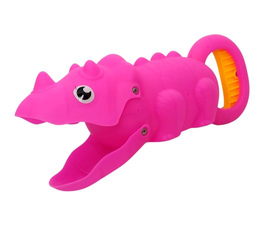 Zabawkowy chwytak w kształcie dinozaura. Różowy ZDTRADING