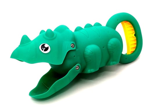 Zabawkowy chwytak w kształcie dinozaura. Zielony ZDTRADING