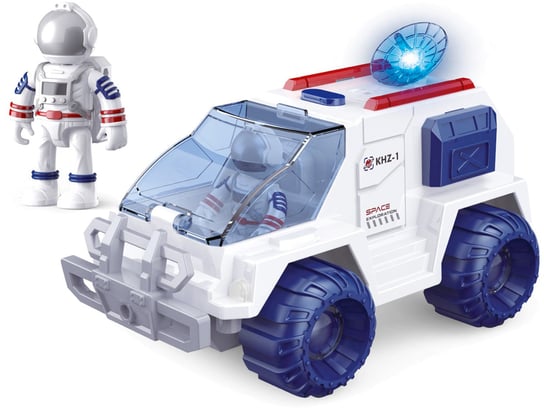 Zabawkowy Pojazd Kosmiczny Z Figurką Światło Dźwięk Łazik Astronauta Madej