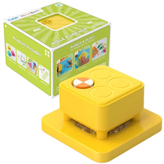 Zabawkowy regulowany dziurkacz Hole Puncher żółty artykuły biurowe CaDA 108 elementów Inna marka