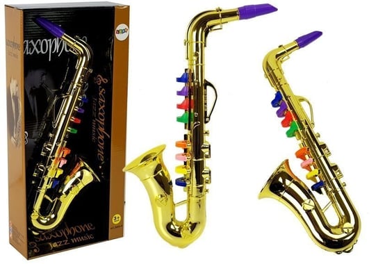 Zabawkowy Saksofon instrument w kolorze złotym Inna marka