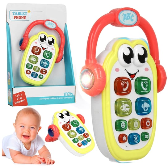 Zabawkowy Telefon Interaktywny dla Dzieci z Muzyką i Światłami U570Y elektrostator