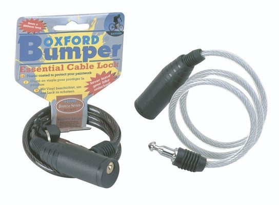 Zabezpieczenie antykradzieżowe OXFORD Bumper Cable lock kolor przezroczysty 0,6m x 6mm Oxford
