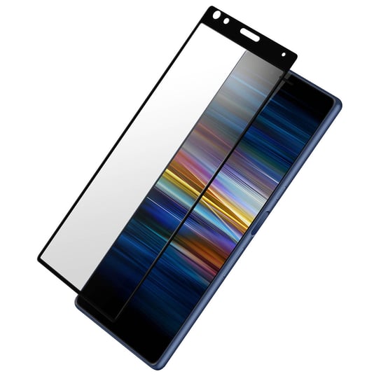Zabezpieczenie ekranu do Sony Xperia L3, szkło hartowane z czarnymi krawędziami Avizar