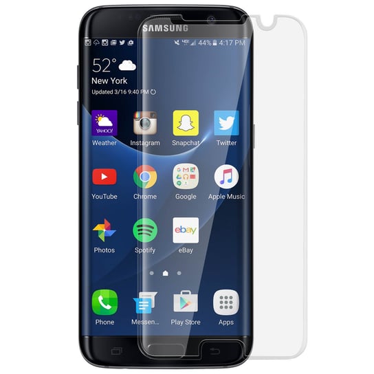 Zabezpieczenie ekranu z zakrzywionego szkła 9H do Samsunga Galaxy S7 Edge — wyjątkowo przezroczyste Avizar