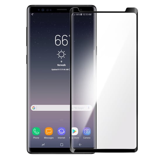 Zabezpieczenie ekranu ze szkła hartowanego do Samsunga Galaxy Note 9 Fazowane czarne krawędzie Avizar