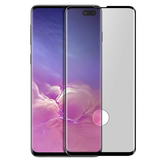 Zabezpieczenie ekranu ze szkła hartowanego do Samsunga Galaxy S10 Plus Fazowane czarne krawędzie Avizar