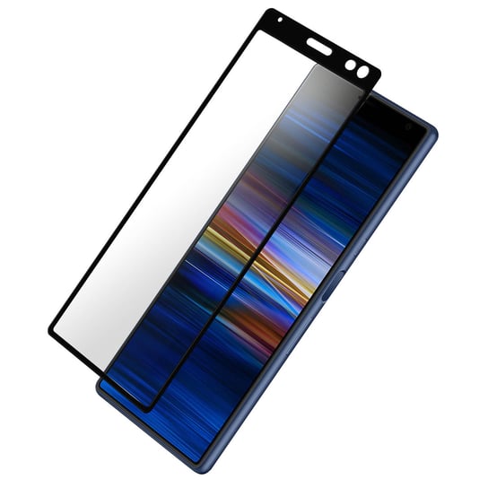 Zabezpieczenie ekranu ze szkła hartowanego do Sony Xperia 10 9H Odporne na rozmazywanie czarne kontury Avizar