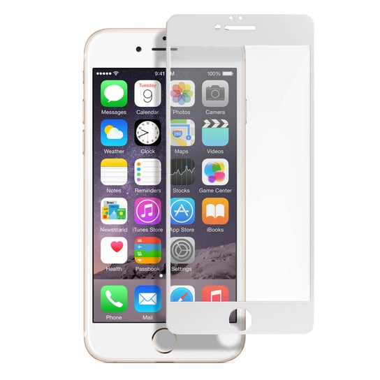 Zabezpieczenie ekranu ze szkła hartowanego odporne na szpiegów do iPhone'a 6 Plus / 6S Plus, 9H, białe Avizar