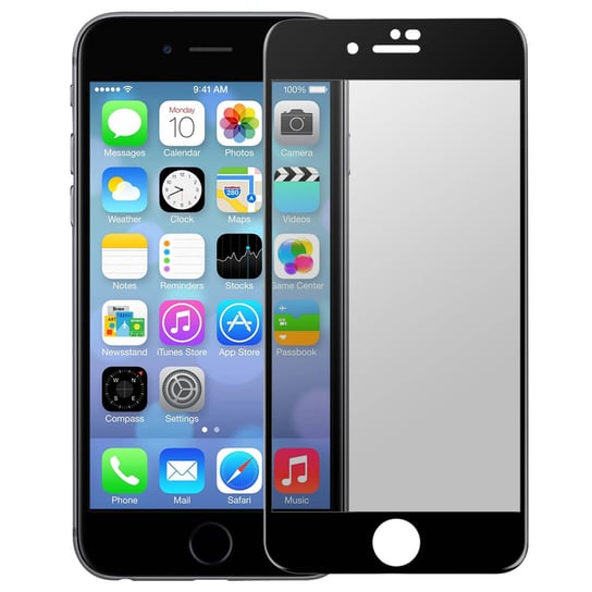 Zabezpieczenie ekranu ze szkła hartowanego odporne na szpiegów do iPhone'a 7 Plus / 8 Plus, 9H, czarne Avizar