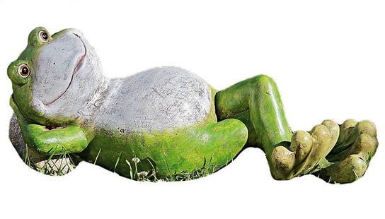 Żabka ogrodowa, ręce pod głową, 17x46x18 cm SkandynawskiDom