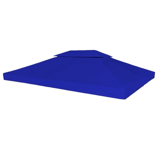 Zadaszenie altany VIDAXL, niebieskie, 310 g/m², 4x3 m, 2-poziomowe vidaXL