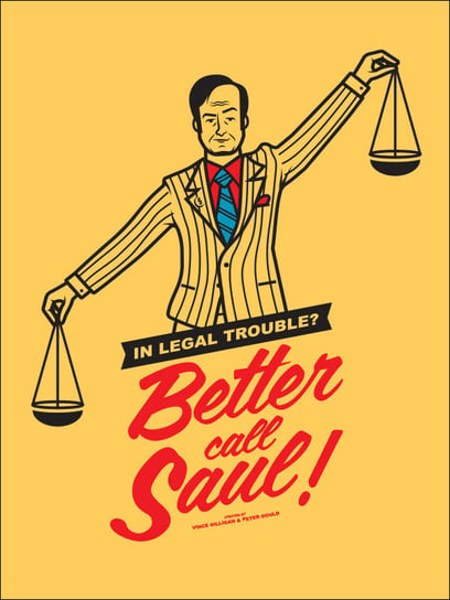 Zadzwoń do Saula Better Call Saul, a - plakat 20x3 / AAALOE Inna marka