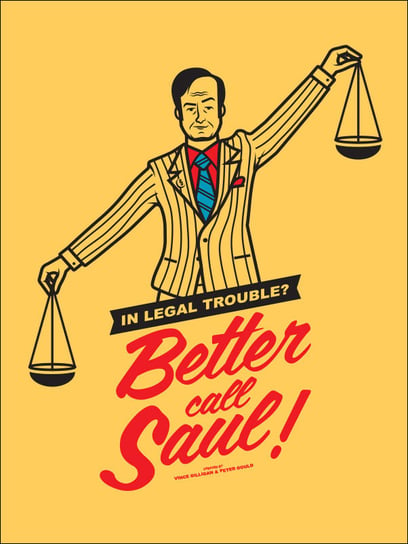 Zadzwoń do Saula Better Call Saul, a - plakat 60x8 / AAALOE Inna marka