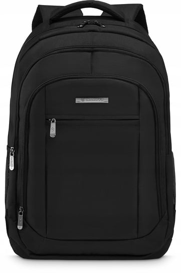 Zagatto, Plecak czarny męski na laptopa 17" duży plecak szkolny Zagatto