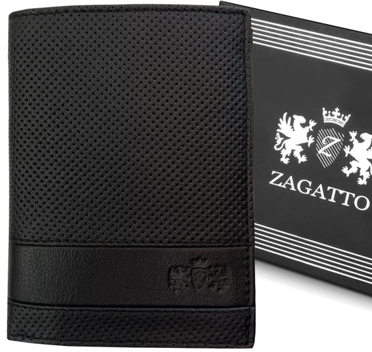 ZAGATTO Portfel męski ZG-N4-F12 BLACK Zagatto