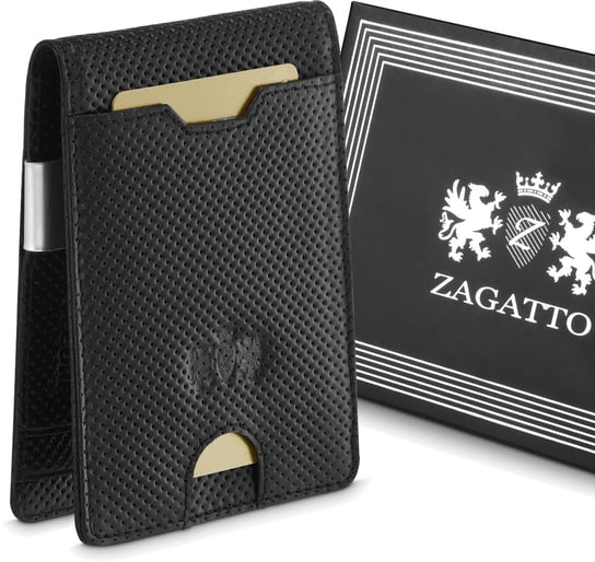 ZAGATTO Portfel męski ZG-X2-F12 BLACK Zagatto