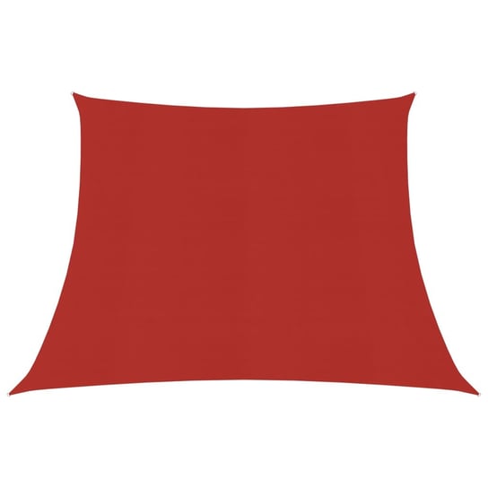Żagiel przeciwsłoneczny, 160 g/m², czerwony, 4/5x3 m, HDPE vidaXL
