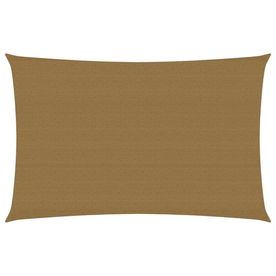 Żagiel przeciwsłoneczny, 160 g/m², taupe, 2x4 m, HDPE vidaXL