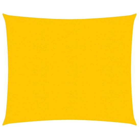Żagiel przeciwsłoneczny, 160 g/m², żółty, 3,6x3,6 m, HDPE vidaXL