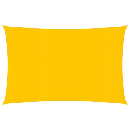 Żagiel przeciwsłoneczny, 160 g/m², żółty, 3x4 m, HDPE vidaXL