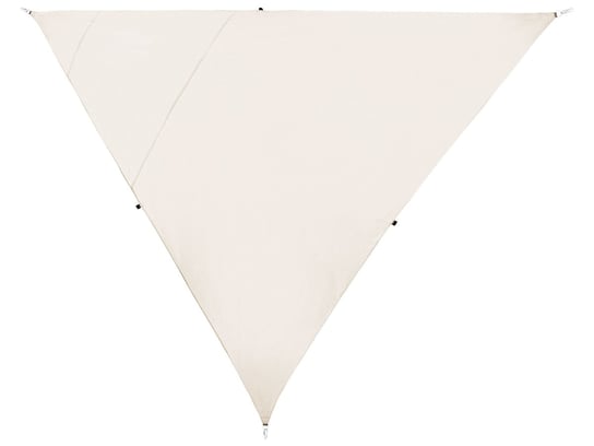 Żagiel przeciwsłoneczny trójkątny 300 x 300 x 300 cm beżowy LUKKA Beliani