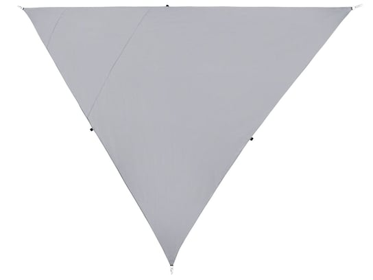 Żagiel przeciwsłoneczny trójkątny 300 x 300 x 300 cm szary LUKKA Beliani