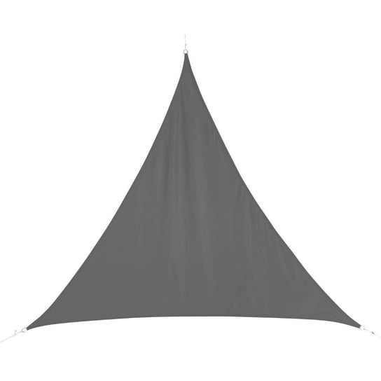 Żagiel przeciwsłoneczny trójkątny CURACAO, 3 x 3 x 3 m, poliester, szary Hesperide