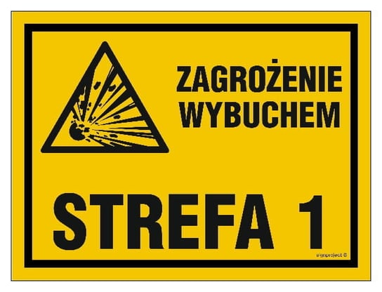 Zagrożenie wybuchem strefa 1 300x225 PŁYTA ŻÓŁTA budowlana znak wodoodporny LIBRES POLSKA SP Inna marka