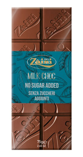 Zaini, czekolada mleczna bez dodatku cukru, 75 g Zaini