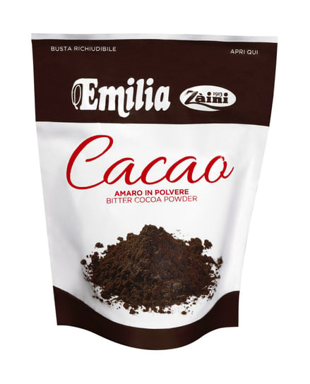 Zaini, kakao ciemne w proszku bez cukru Emilia, 150 g Zaini