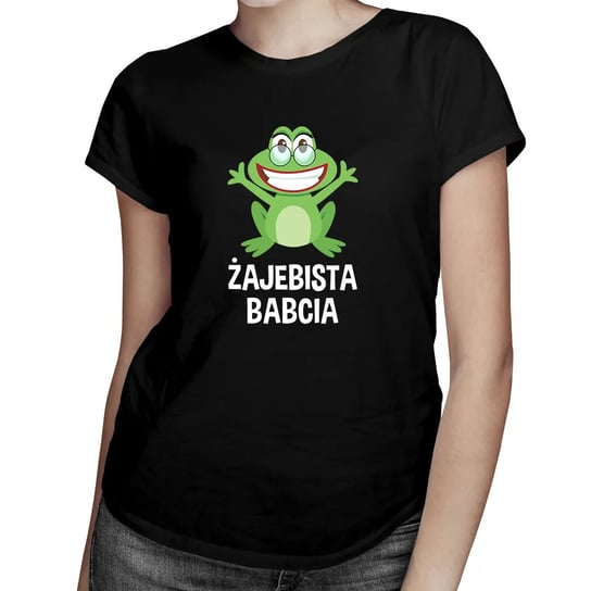 Żajebista Babcia - damska koszulka z nadrukiem Koszulkowy