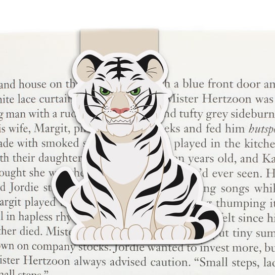 Zakładka do książki magnetyczna, Biały tygrys EpikPage
