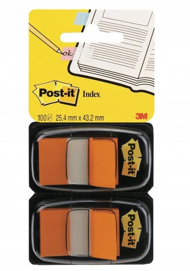 Zakładki indeksujące Post-it pomarańczowe 25x43mm Post-it
