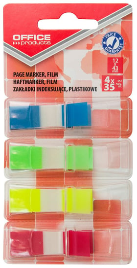 zakładki indeksujące standard office products pp 12x43mm blister mix kolorów Office Products