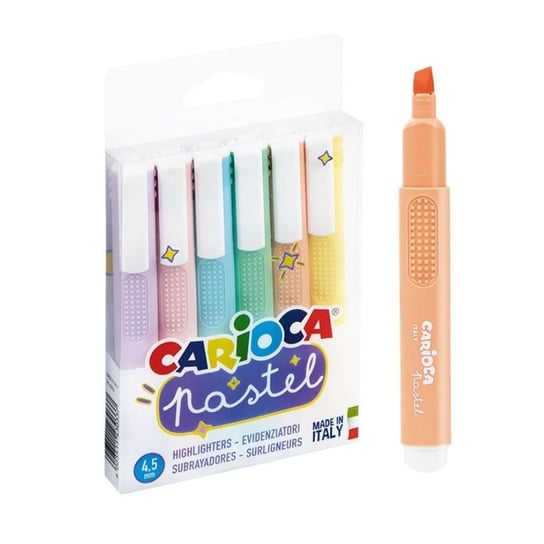 Zakreślacz Carioca Pastel 6 Ko Carioca