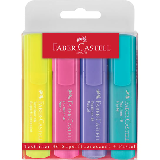 Zakreślacz Faber Pastelowe 4 kolory Faber-Castell