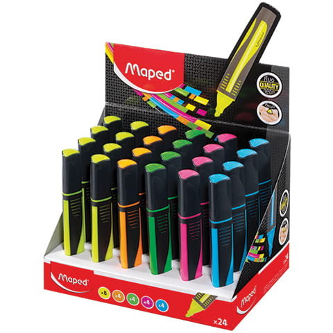 ZAKREŚLACZ FLUO PEPS MAX MIX KOLORÓW  742937 Maped Maped