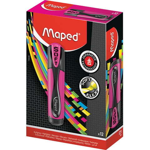 Zakreślacz fluo peps ultra soft różowy Maped 746036 Maped