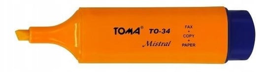 Zakreślacz Mistral Pomarańczowy (10Szt) Toma, Toma Toma