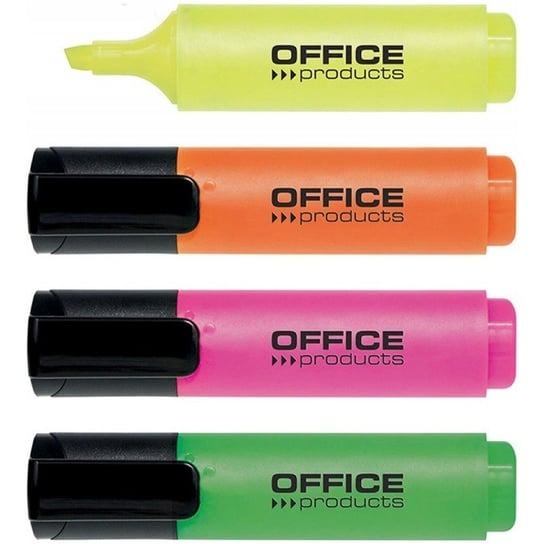 Zakreślacz Office Products, 2-5Mm (Linia), 4Szt., Mix Kolorów Office Products