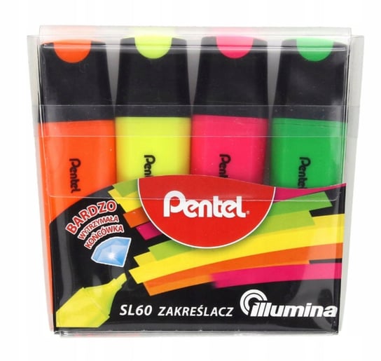 Zakreślacz Pentel SL60 (4 kolory) Pentel