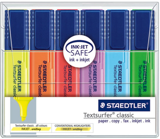 Zakreślacze Staedtler Textsurfer 6 Kolorów Staedtler
