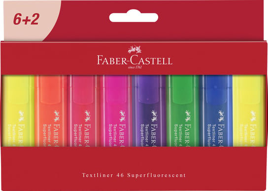 Zakreślacze, Textliner 46, 7 kolorów Faber-Castell