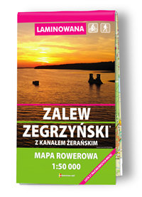 Zalew Zegrzyński z kanałem Żerańskim. Mapa rowerowa 1:50 000 Zamorski Marcin