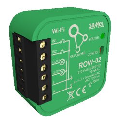 ZAMEL, Odbiornik Wi-Fi dopuszkowy 2-kanałowy dwukierunkowy, ROW-02, Supla ZAMEL