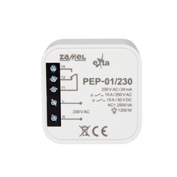 ZAMEL, Przekaźnik elektromagnetyczny dopuszkowy 10A 230V AC PEP-01/230 Exta ZAMEL