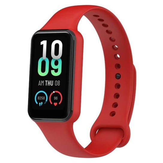 Zamienna silikonowa opaska pasek do Xiaomi Amazfit BAND 7 czerwony Bestphone