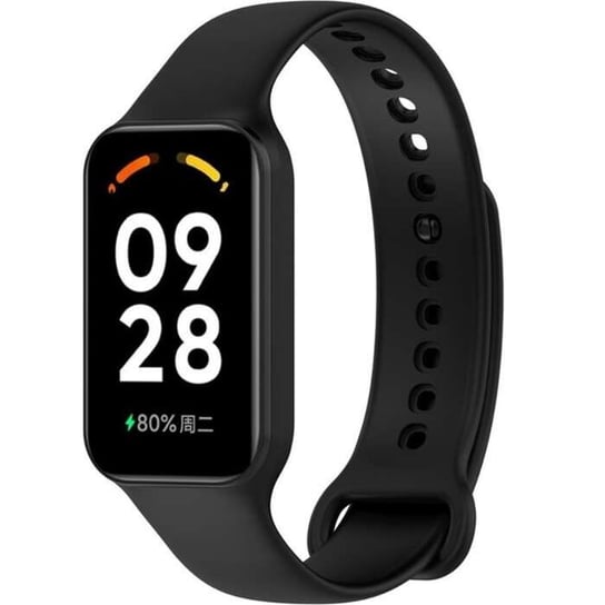 Zamienna silikonowa opaska pasek do Xiaomi Redmi SMART BAND 2 / Mi Band 8 Active czarny Bestphone